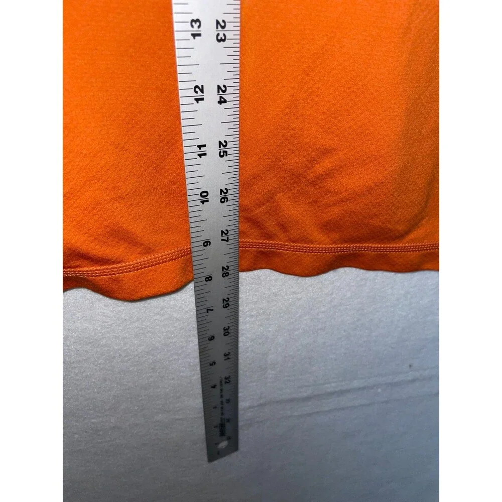 The North Face Shirt Mens M Orange Short Sleeve Horizon Polo Snap Button